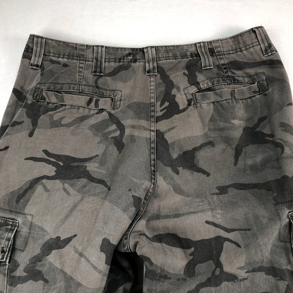 Wrangler Cargo Pants Camouflage Cotton Utility Outdoor Gray‎ Mens 36x34 Camo Y2K - Picture 10 of 10